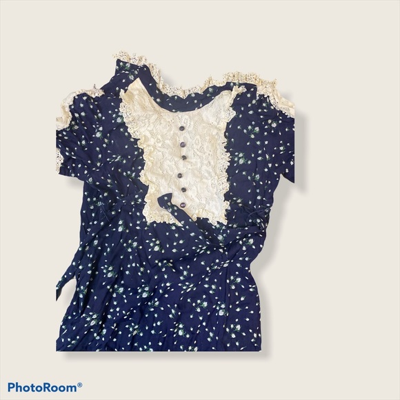 Vintage prairie dress, approx size 11 - Picture 3 of 8